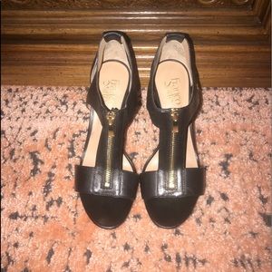 T-Strap Platform Heels by Franco Sarto